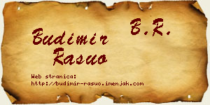 Budimir Rašuo vizit kartica
